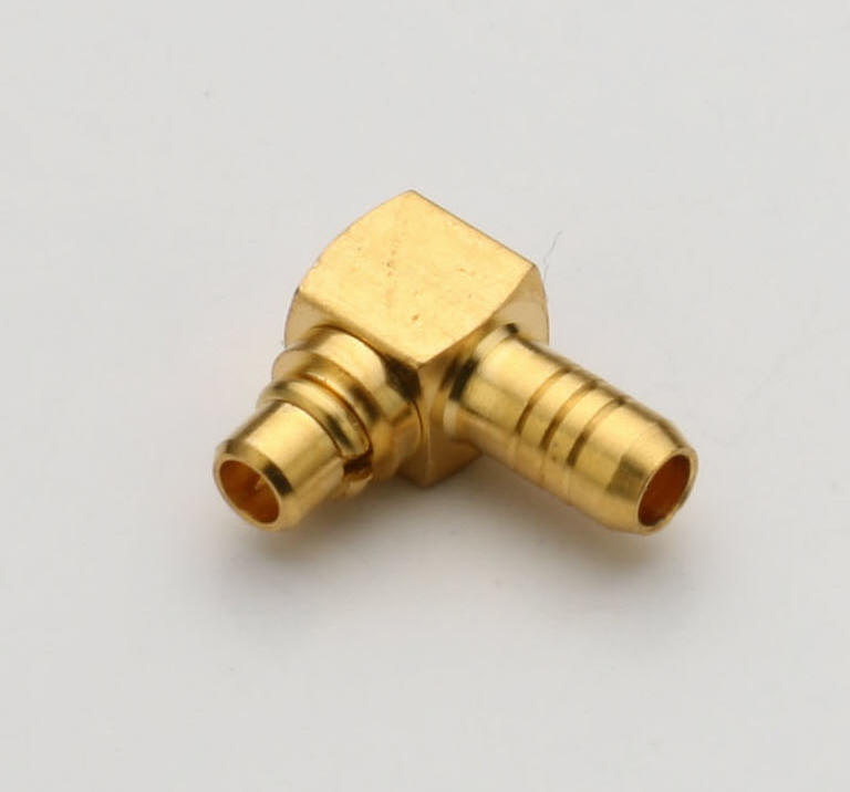 MMCX Right Angle Plug for RG316 (Reverse Polarity)
