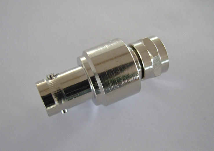 BNC Jack to F Plug Adapter for 75 Ohm