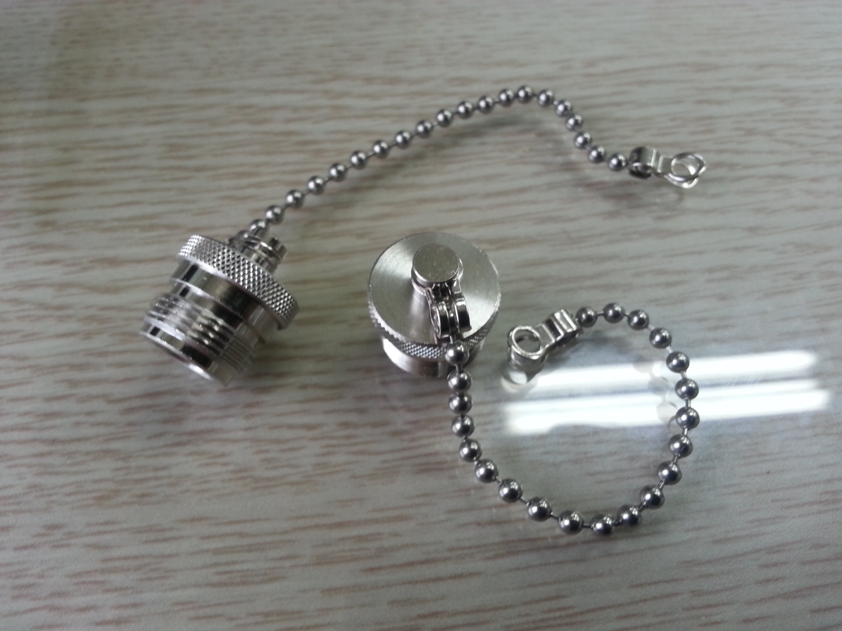 N Jack Dust Cap with 100mm Chain (IP67)